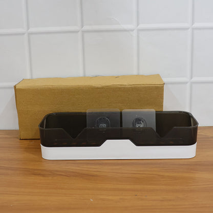 Wall Mounted Self Adhesive Plastic Storage Shelf (1 Pc) The Morsignaturekarts