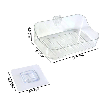 Wall-Mounted Transparent Soap Dish Holder Set The Morsignaturekarts