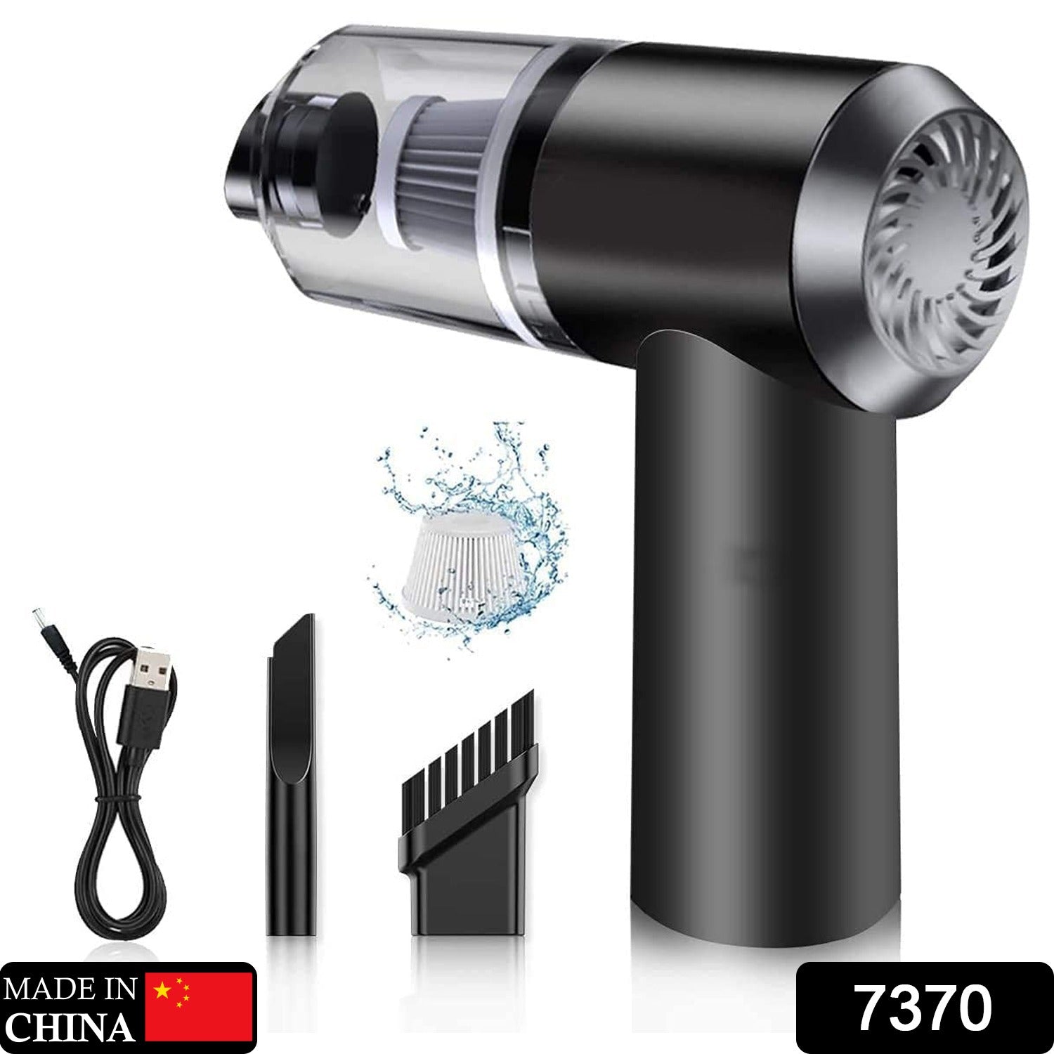 2 in 1 Wireless Vacuum Cleaner – 120W Handheld USB Rechargeable for Home & Car (1 Pc) signaturekarts