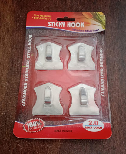 Self-Adhesive Stainless Hooks – Waterproof for Robes, Coats & Towels signaturekarts