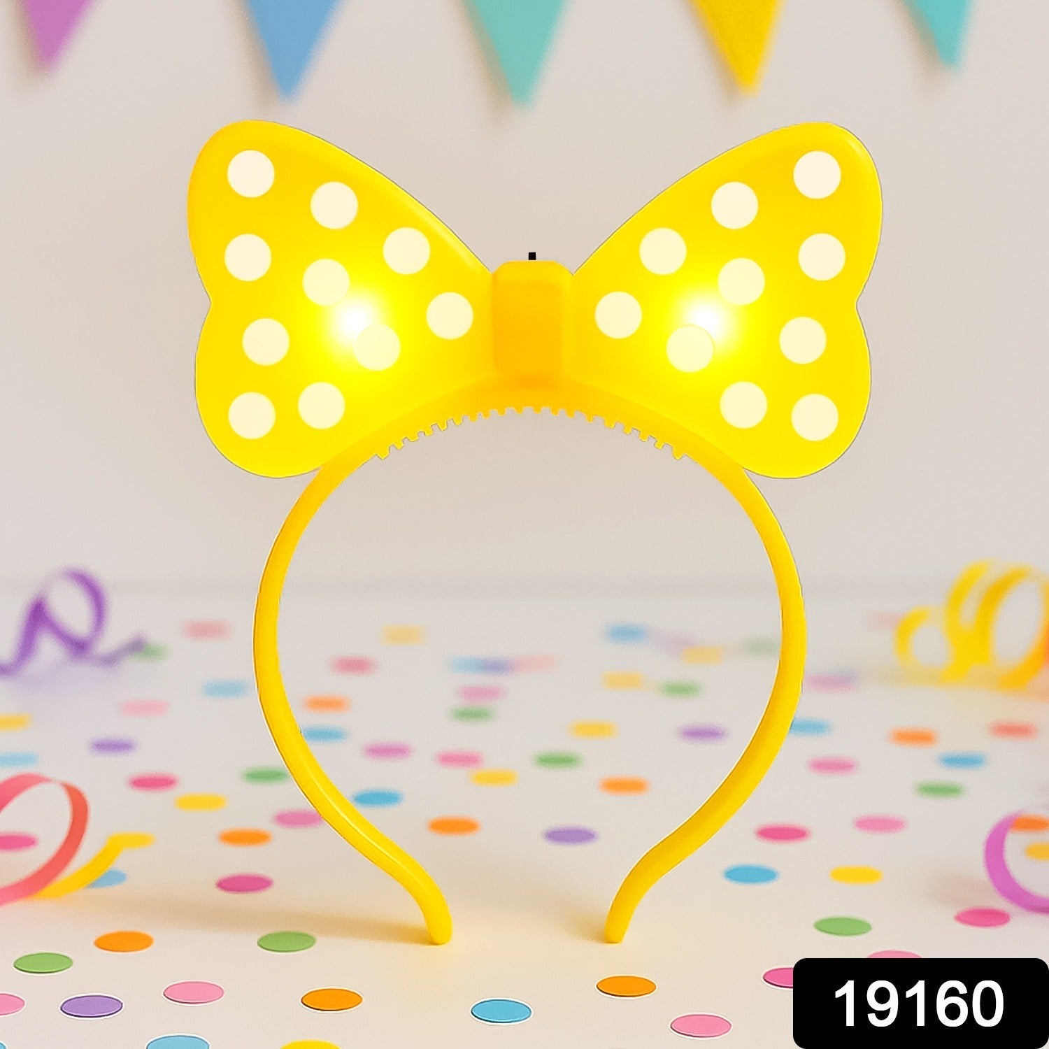 LED Glowing Bow Hairband (1 Pc) Signature kart