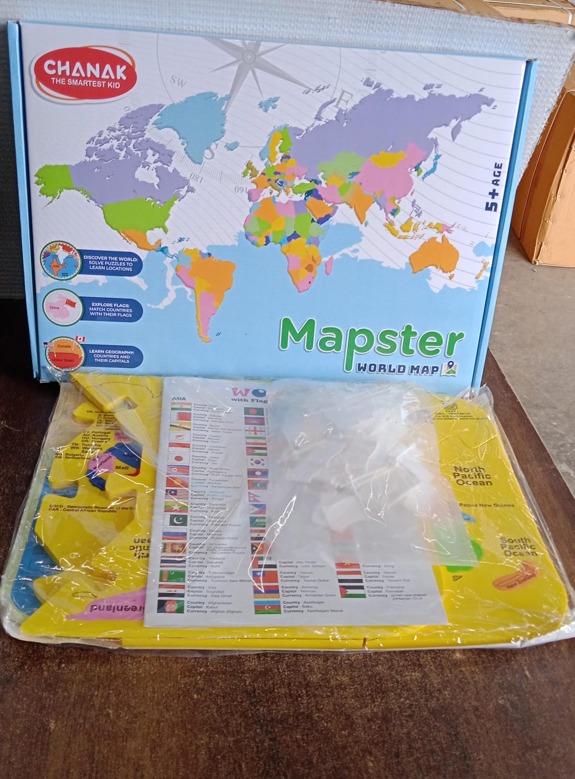 Aditi Mapster World Map EVA Foam Puzzle Set signaturekarts
