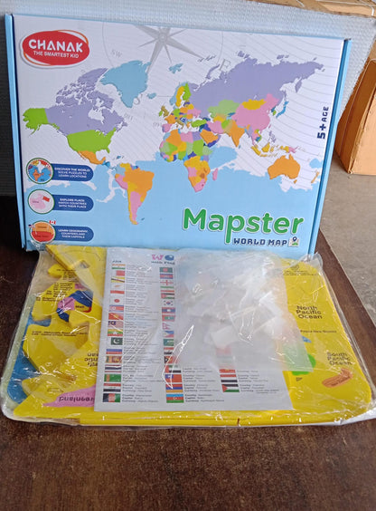 Aditi Mapster World Map EVA Foam Puzzle Set signaturekarts