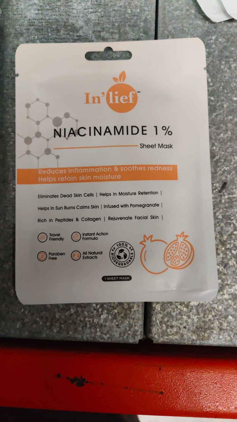 In’lief Niacinamide 1% Hydrating & Calming Facial Sheet Mask (1 Pc) signaturekarts
