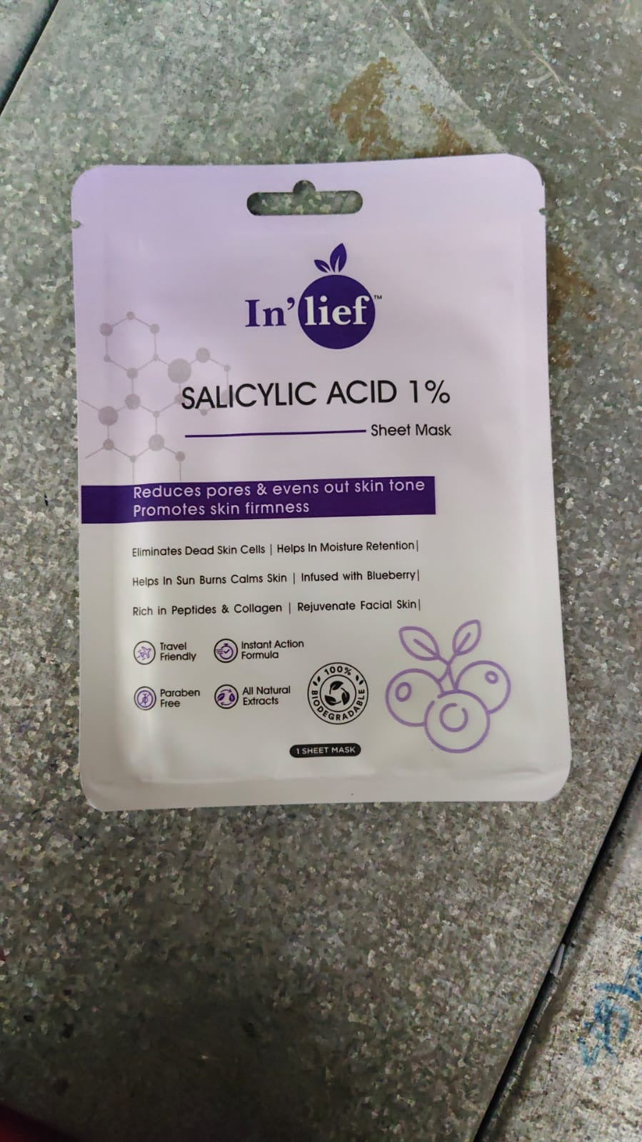 In’lief Salicylic Acid 1% Clarifying & Pore-Refining Facial Sheet Mask (1 Pc) signaturekarts