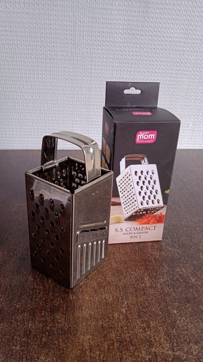 Supermom Premium 4-in-1 Stainless Steel Compact Grater and Slicer signaturekarts
