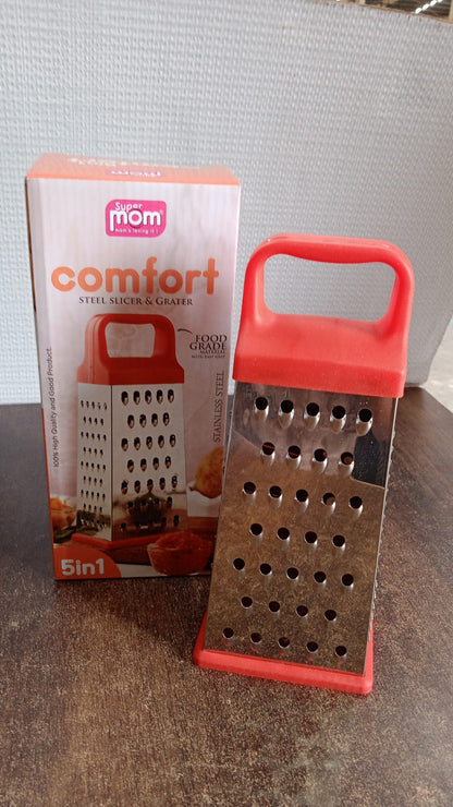 Supermom 5-in-1 Comfort Stainless Steel Grater and Slicer signaturekarts