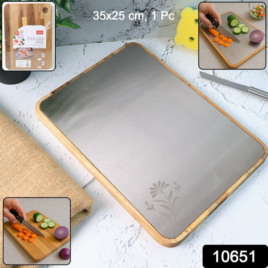 Apex Steel Oak Cutting Board with Wooden Handle (1 Pc) signaturekarts