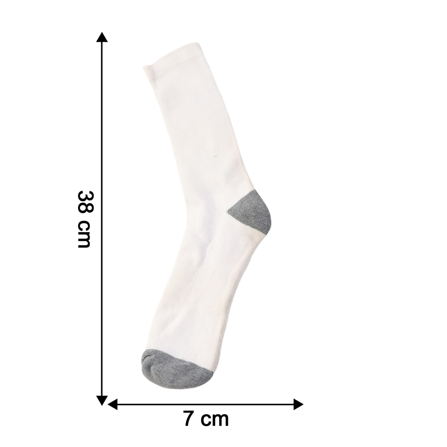 White & Grey Comfort Long Socks (1 Pair) The Morsignaturekarts