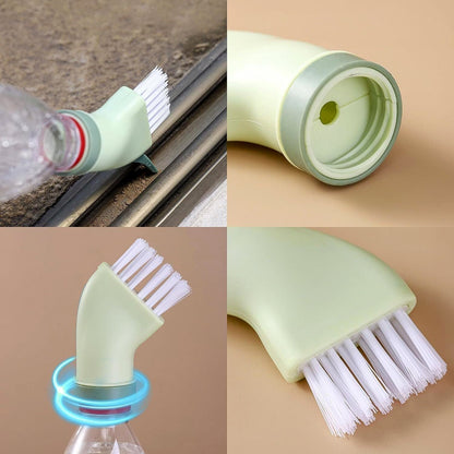Multipurpose Bottle-Connectable Cleaning Brush with Built-In Scraper (1 Pc) signaturekarts