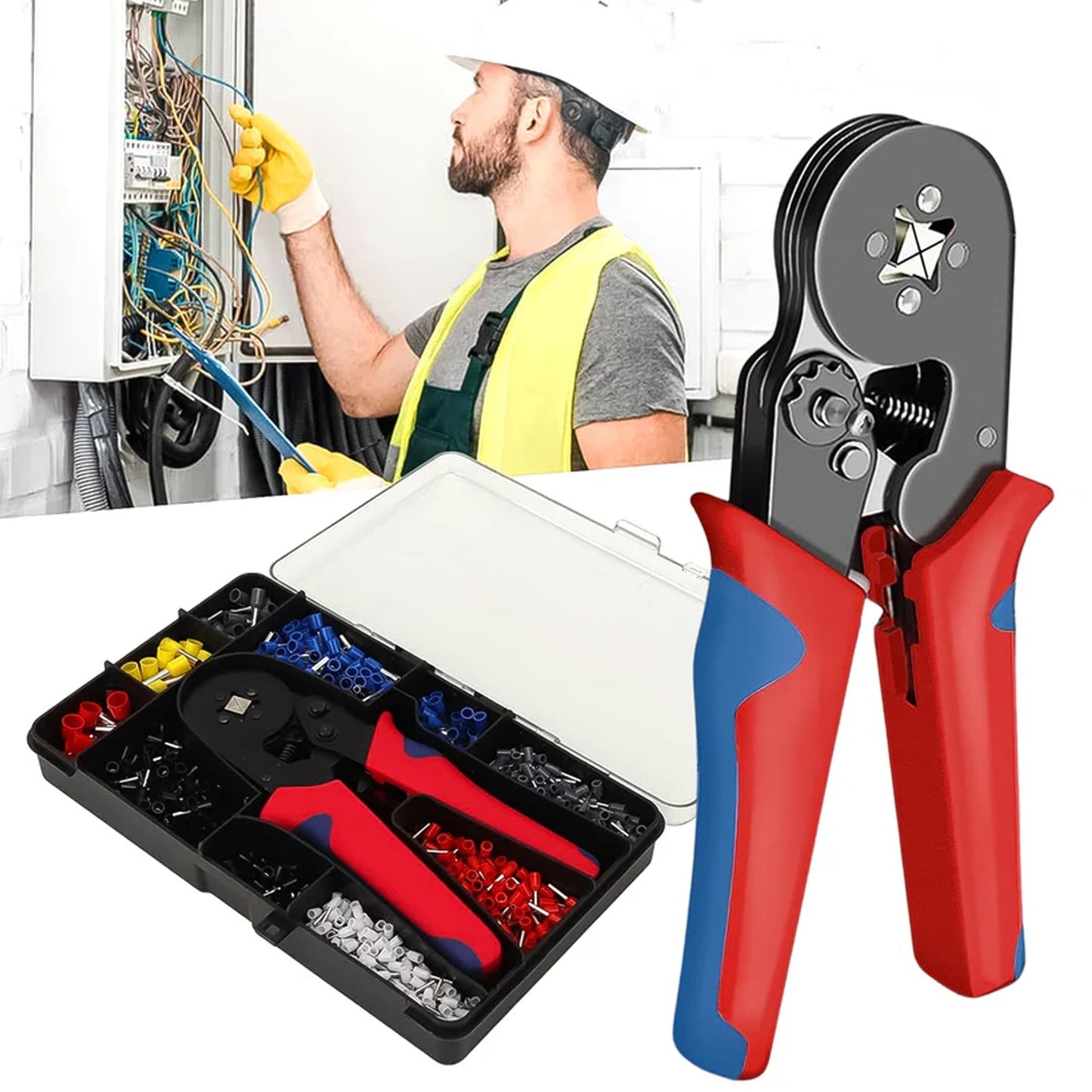 Approx 1200 Piece Ferrule Crimping Tool Kit Set Signature Kart
