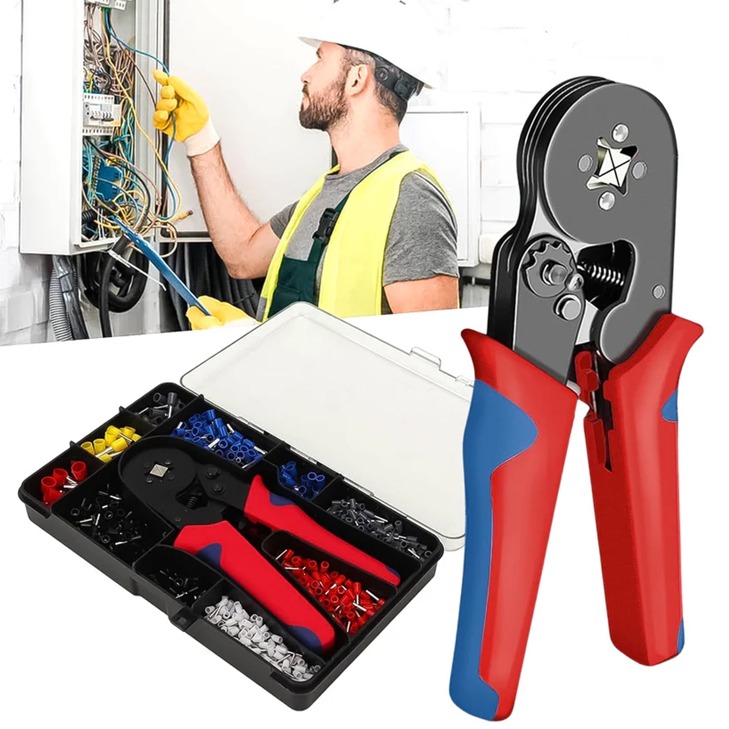 Approx 1200 Piece Ferrule Crimping Tool Kit Set Signature Kart