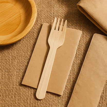 Freshee 160mm Wooden Fork – 30 Pcs Pack signaturekarts