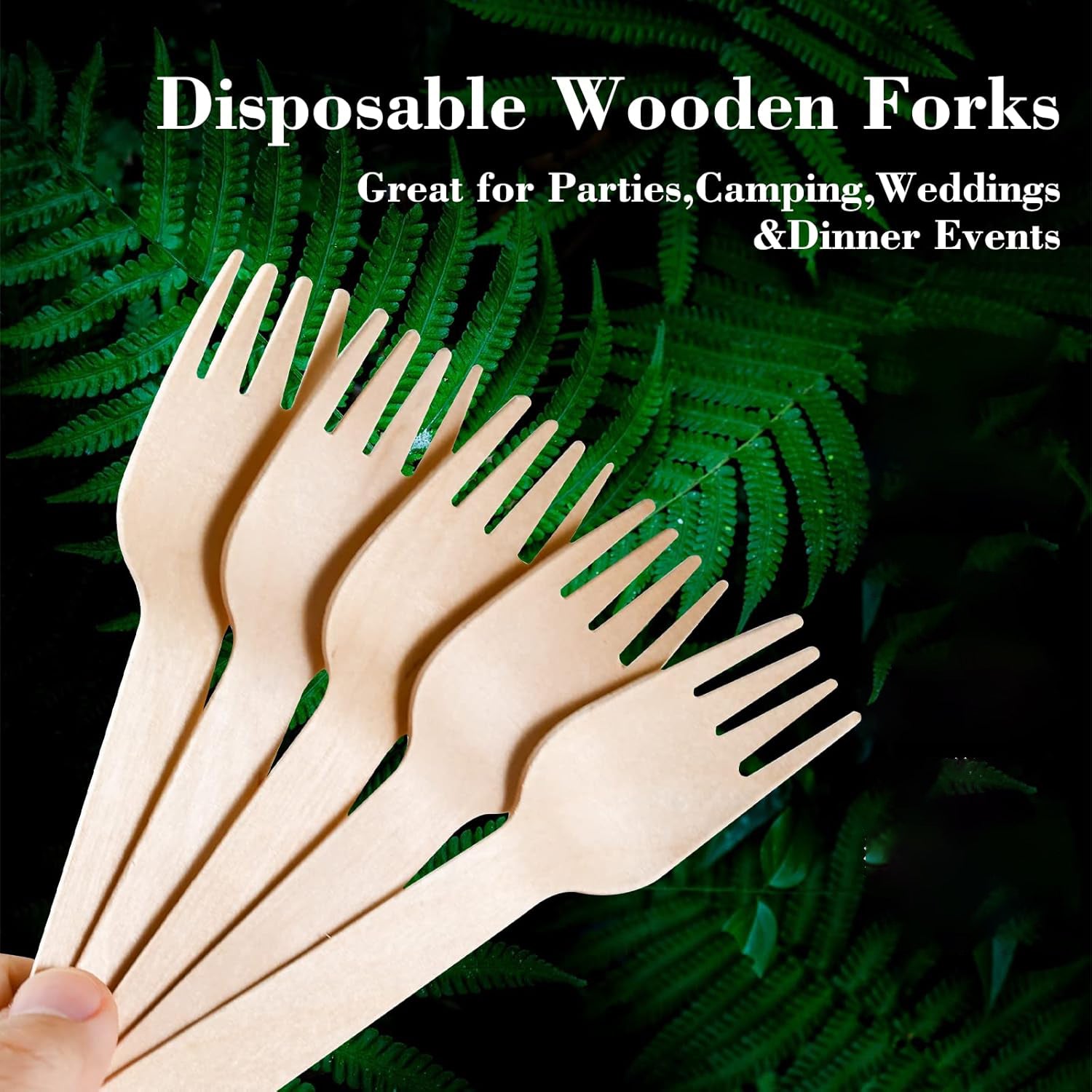 Freshee 160mm Wooden Fork – 30 Pcs Pack signaturekarts