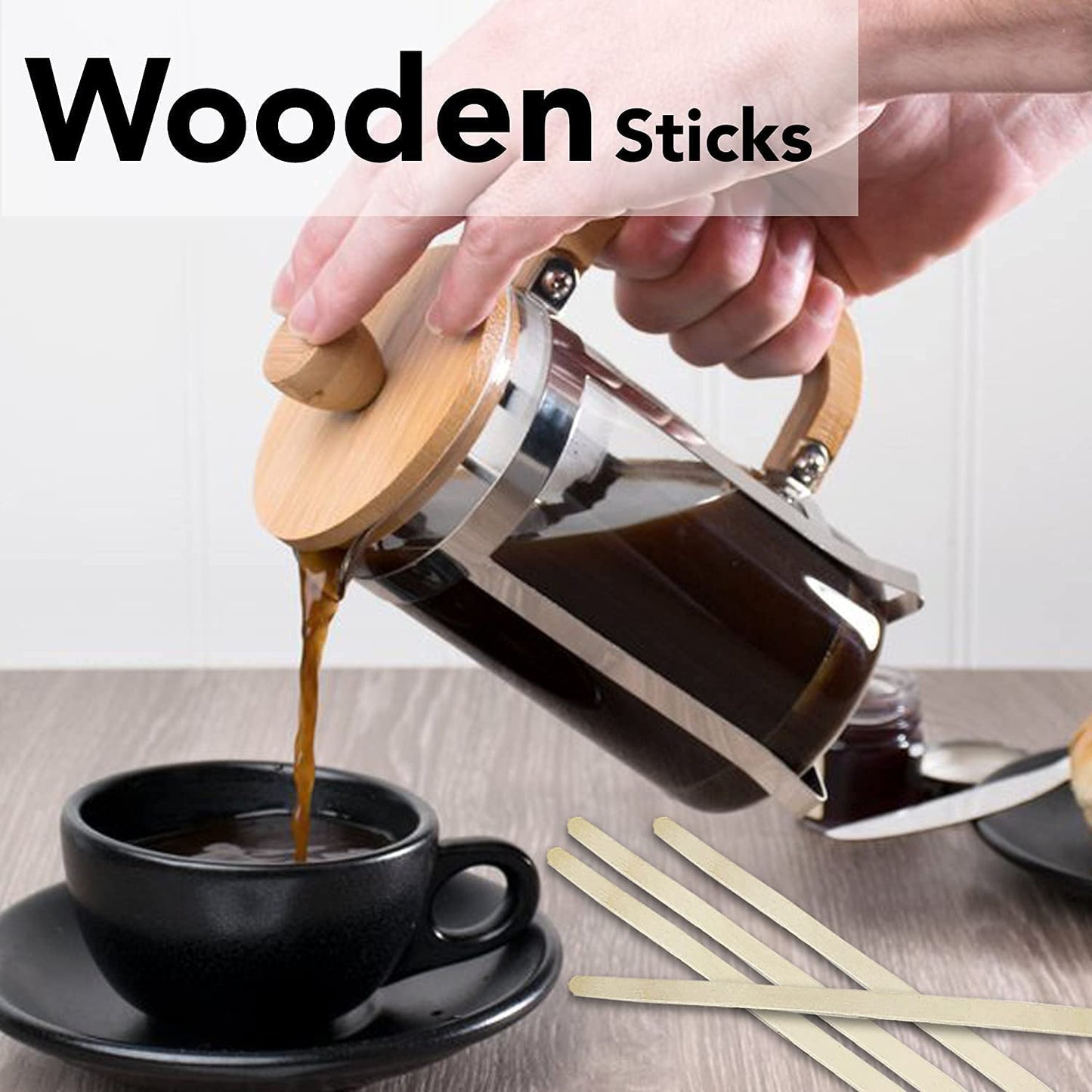 Freshee Wooden Coffee Stirrers 140×5×1 mm – 30 Pcs Pack signaturekarts