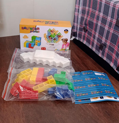 3D Tower Game, Tower Balance Game (16 Pcs Set) signaturekarts