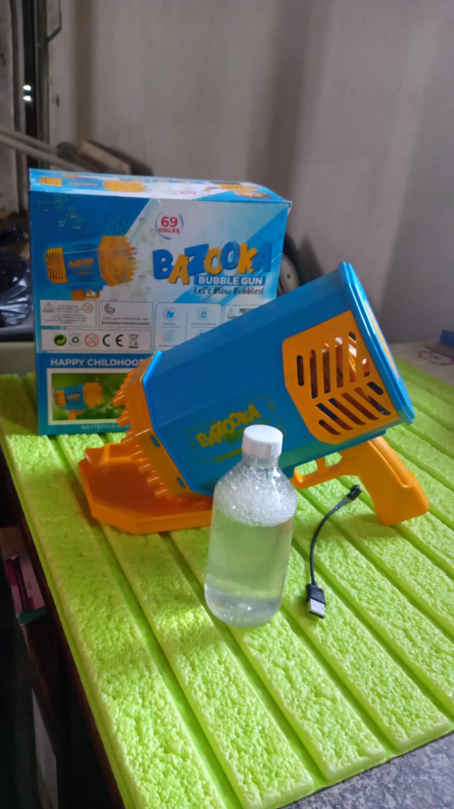 69 Holes Big Rechargeable Bubble Gun Powerful Machine Toy for Kids and Adults signaturekarts