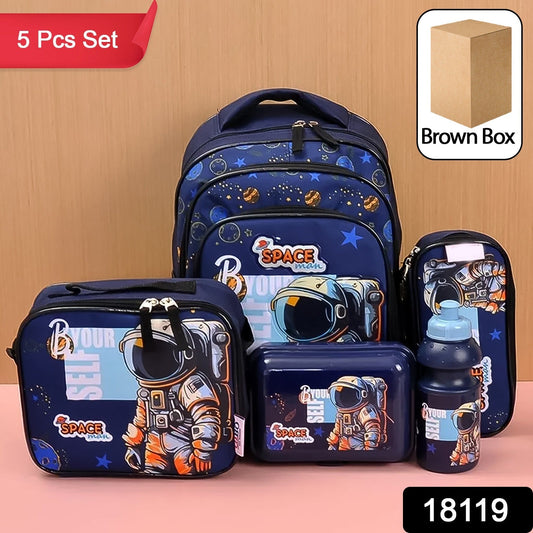 5 in 1 School Bag Set Includes Lunch Bag 14 Inch Bag  1 Set Mix signaturekarts