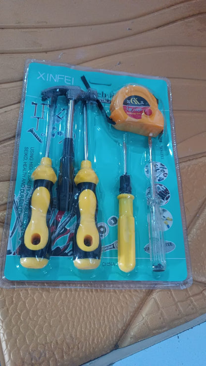 6 in 1 Hand Tool Kit Repair Home Screwdrivers Tool Kit with Tools Including Daily Signature kart