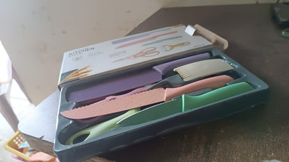 Professional Colorful Kitchen Knives Set (6 Pcs Set) Signaturekarts