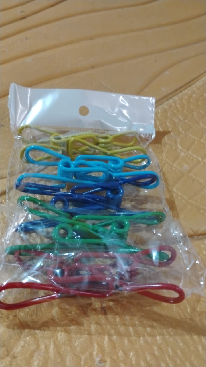 Metal Clothes pins Clips (5 Pcs Set) Signature kart