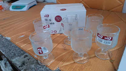 Juice water Glass Tumbler, Water glass (Set of 6 pcs / 185 ML) Signaturekarts