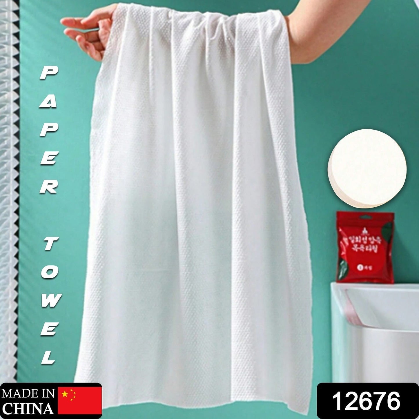 Compressed Towels Portable Disposable Compressed Cotton Coin Tissue Towel for Travel (30x25 Cm) signaturekarts