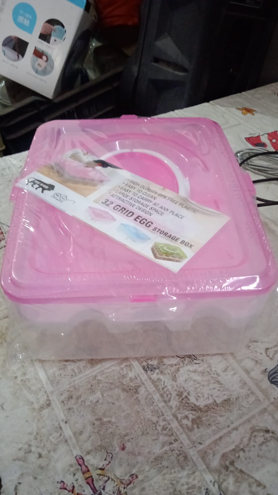 2 Layer 32 Grid Egg Tray with Lid Carrier Holder1 Pc signaturekarts