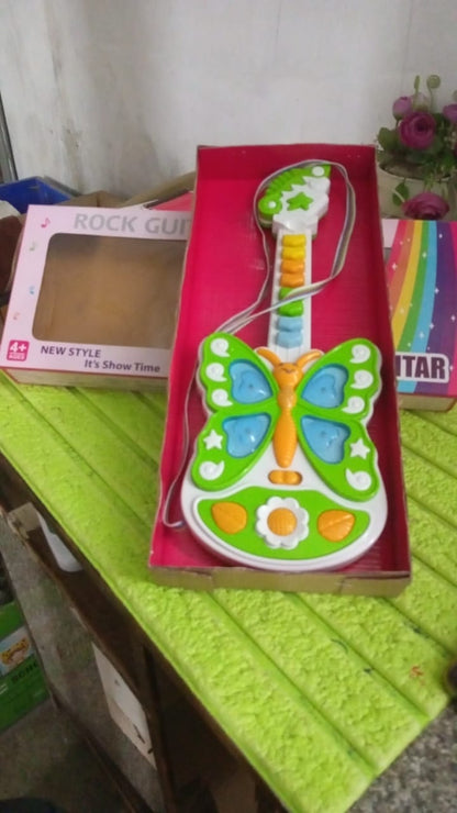 Butterfly Guitar Toy with Light and Music Toy (1 Pc / Battery not included) Signaturekarts