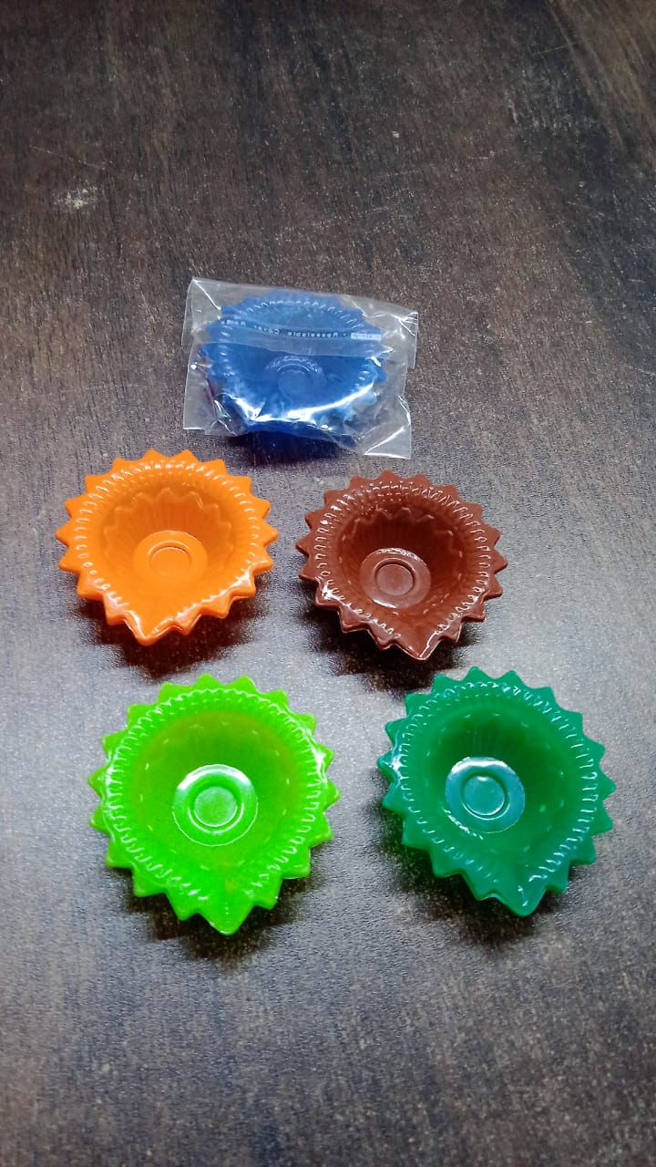Silicone Diya Diwali Attractive Design Colourful Diya Combo, (Mix Design /1 Pc) Signaturekarts