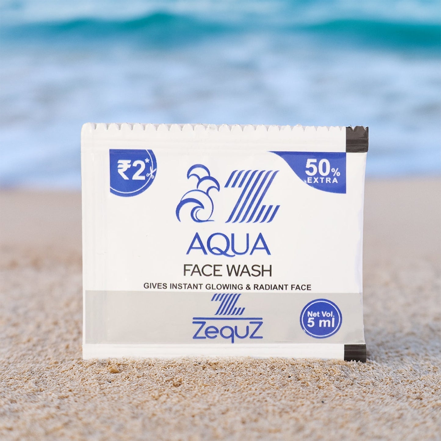 Zequz Aqua Face Wash Sachet (5 ML / 1 Pc) The Morsignaturekarts