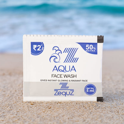 Zequz Aqua Face Wash Sachet (5 ML / 1 Pc) The Morsignaturekarts