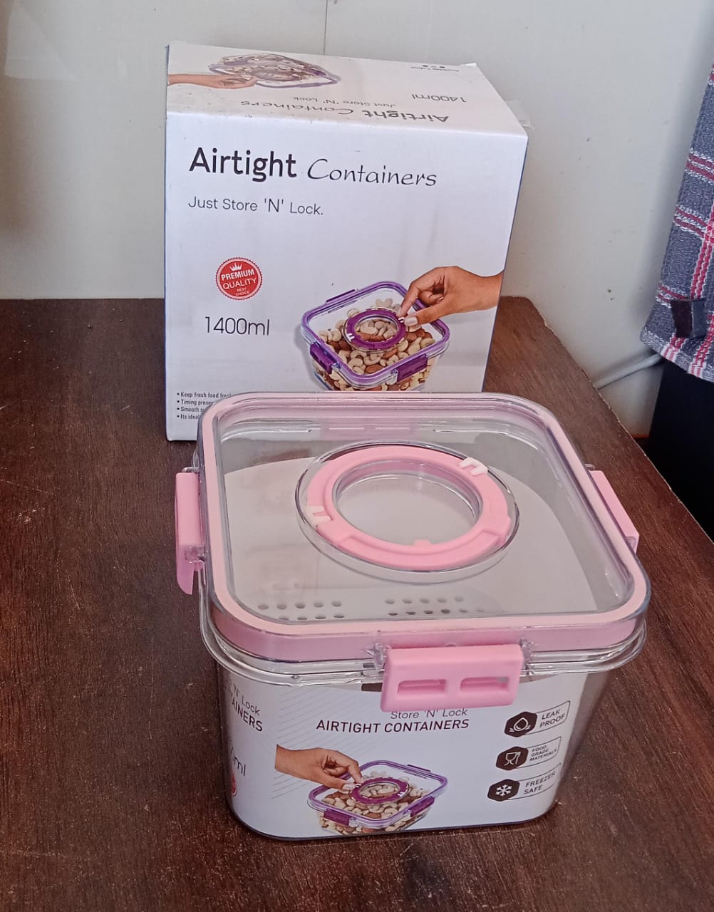 High Quality Plastic Food Storage ContainerFood Box (1400ML) signaturekarts