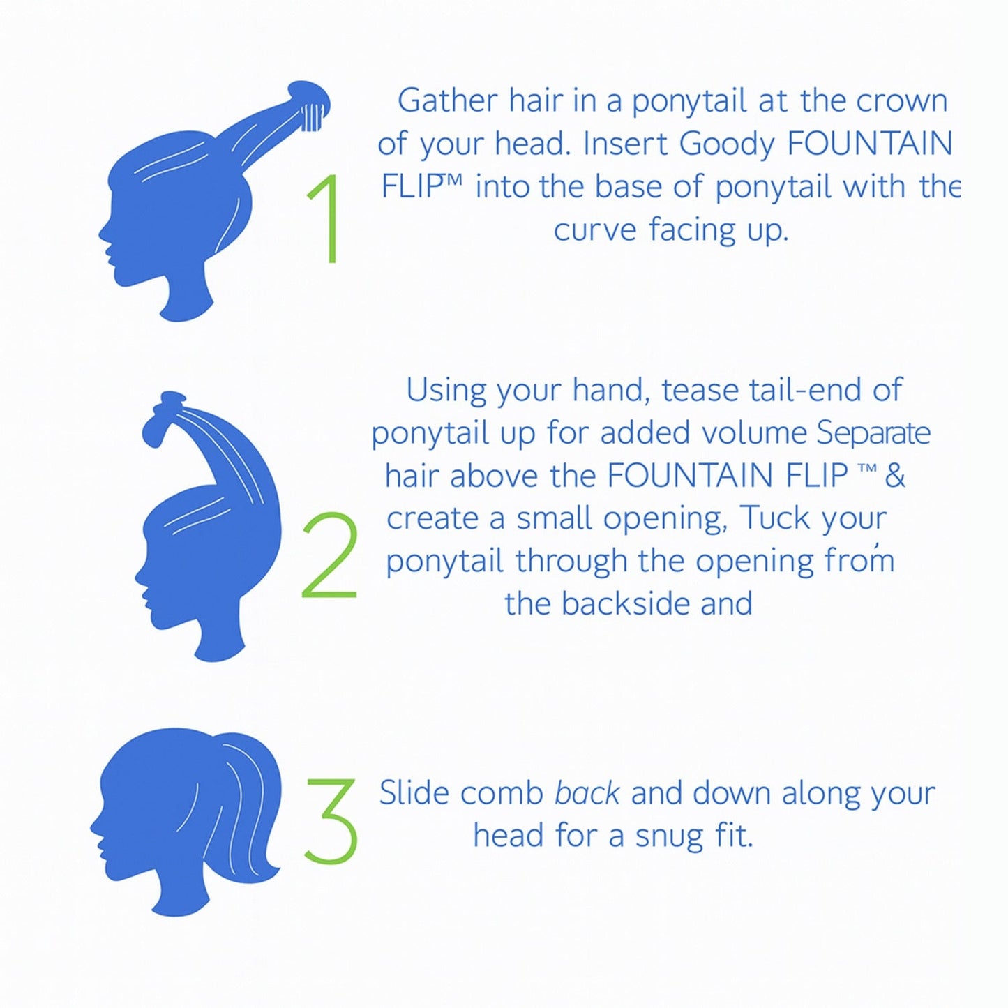 Ponytail Comb with Elastic Loop - (1 Pc) signaturekarts