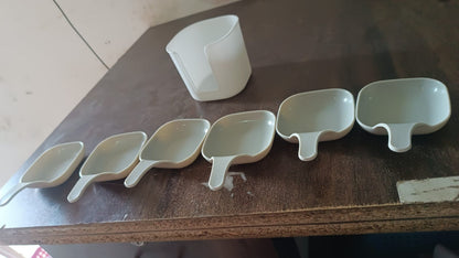 7 in 1 Side Dish Dip Bowl Set with Handle Mini Dipping Bowls (7 Pcs Set) Signaturekarts