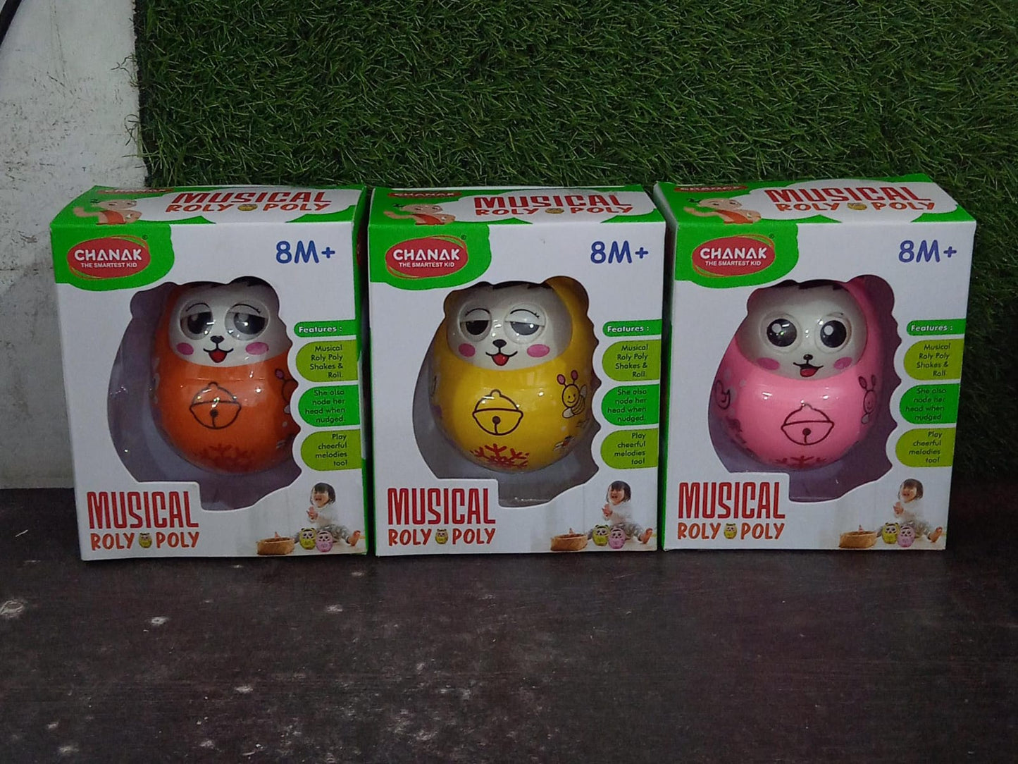 Musical Roly Poly Toy for Babies – Push & Shake Wobbling Doll signaturekarts