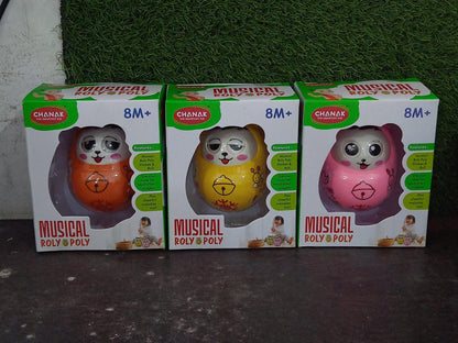 Musical Roly Poly Toy for Babies – Push & Shake Wobbling Doll signaturekarts