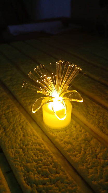 Pack of 12 Mini Fiber Optic LED Table Centerpieces for Diwali Your Brand
