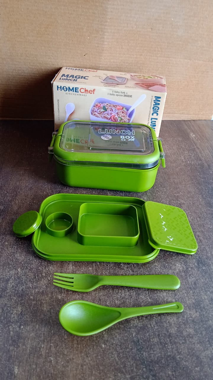 Magic Lunch Box with Leakproof Compartments (1 Pc) Signature Kart