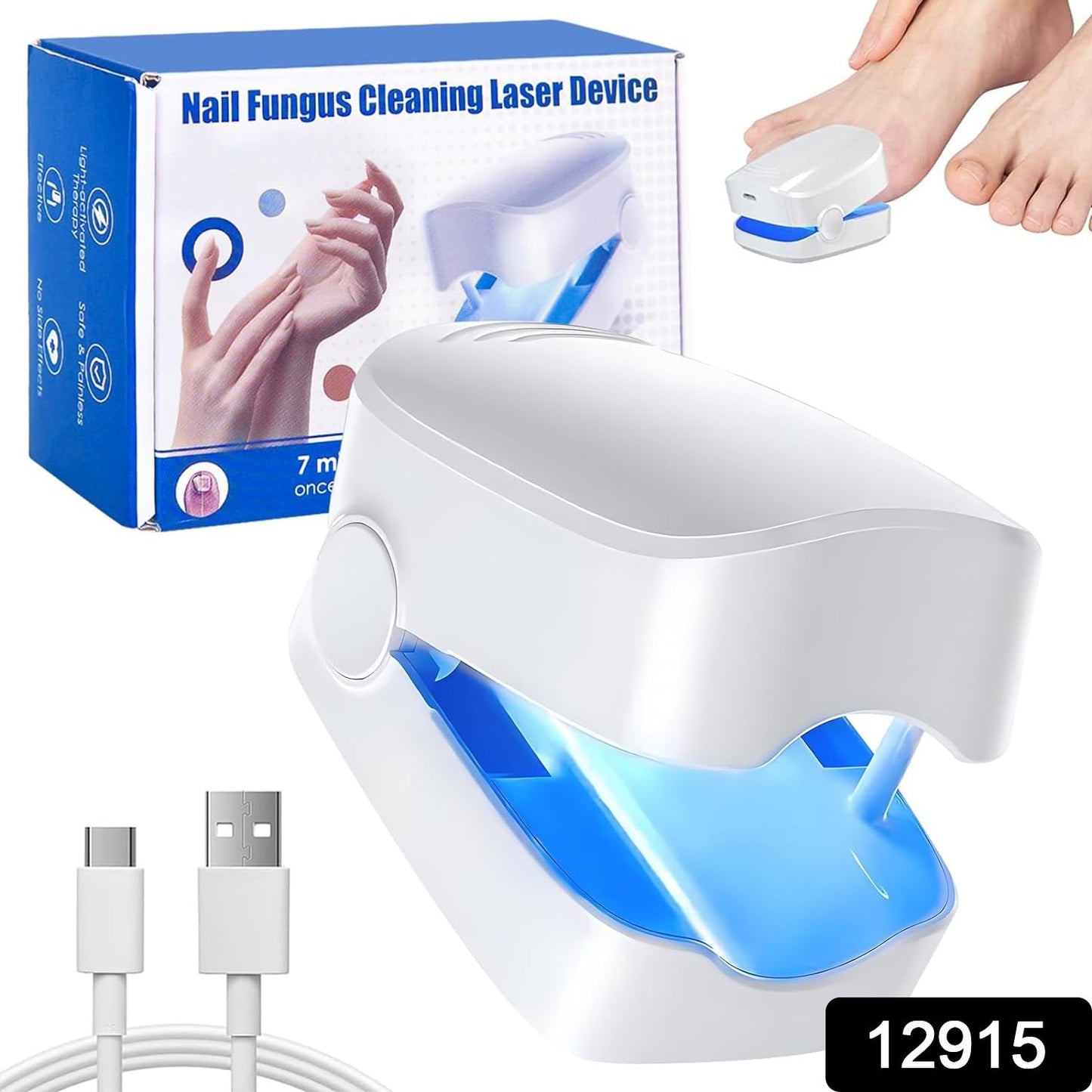 Rechargeable Nail Fungus Laser – Anti-Fungal Device Toenails, Hands & Feet (Home Use) signaturekarts