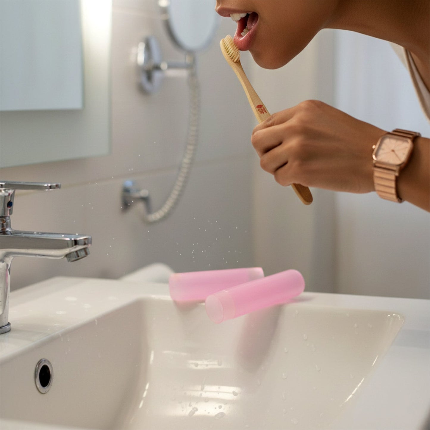 2-in-1 Soft Toothbrush & Tongue Cleaner for All Ages (1 Pc, With Cover) signaturekarts