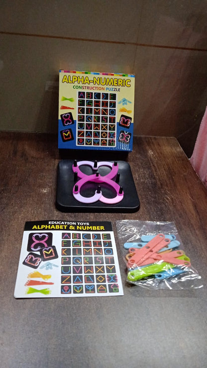 Alpha Numeric Puzzle - Alphabet Construction Puzzle Signaturekarts