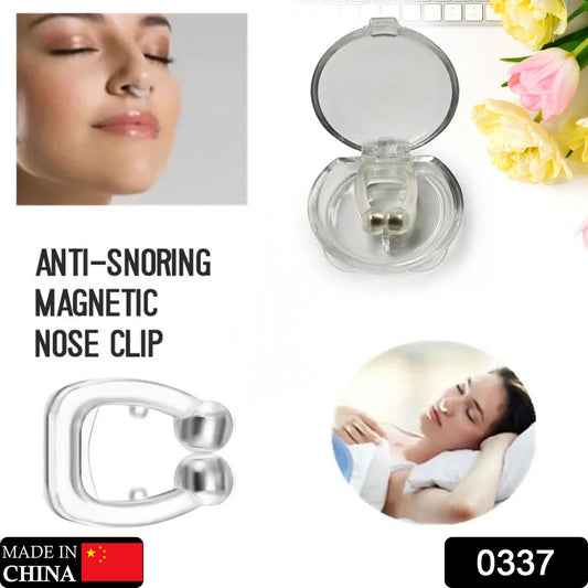 Silicone Magnetic Nose Clip Anti Snore Device for Heavy Snoring Sleeper (1 Pc) Signature Kart