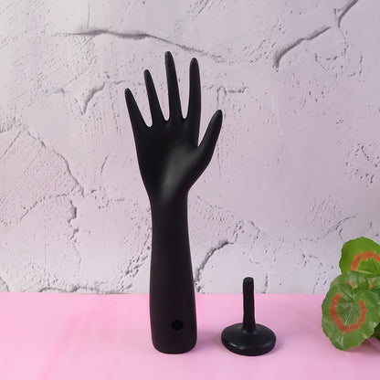 Elegant Black Hand-Shaped Jewelry Display Stand (1 Pc) The Morsignaturekarts
