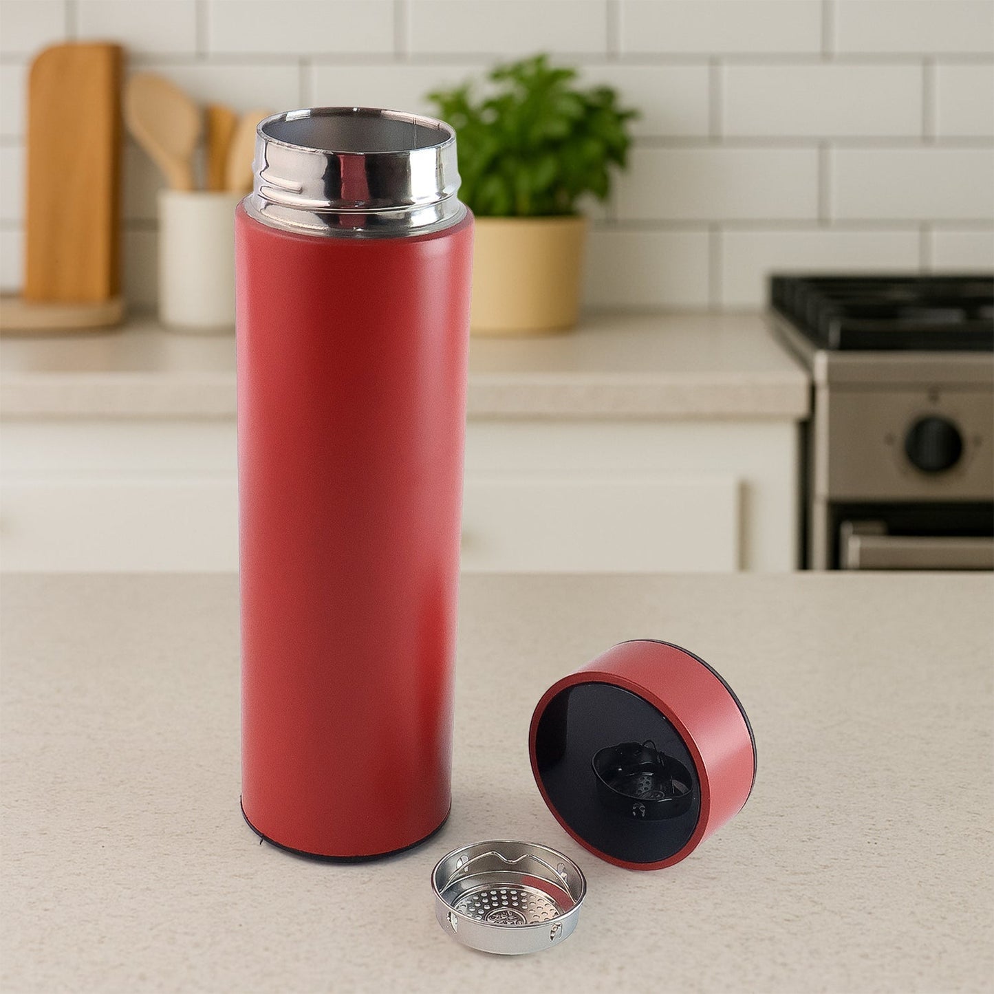 Red Vacuum Insulated Water Bottle (1 Pc / 500ML) Signature Kart