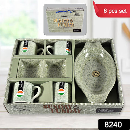 Sunday Funday 6-Piece Tea Set – Platter & Dual Bowl signaturekarts