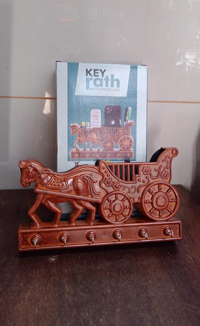 Plastic Rath Design Plastic 6 Hook Key Holder (1 Pc) Signaturekarts