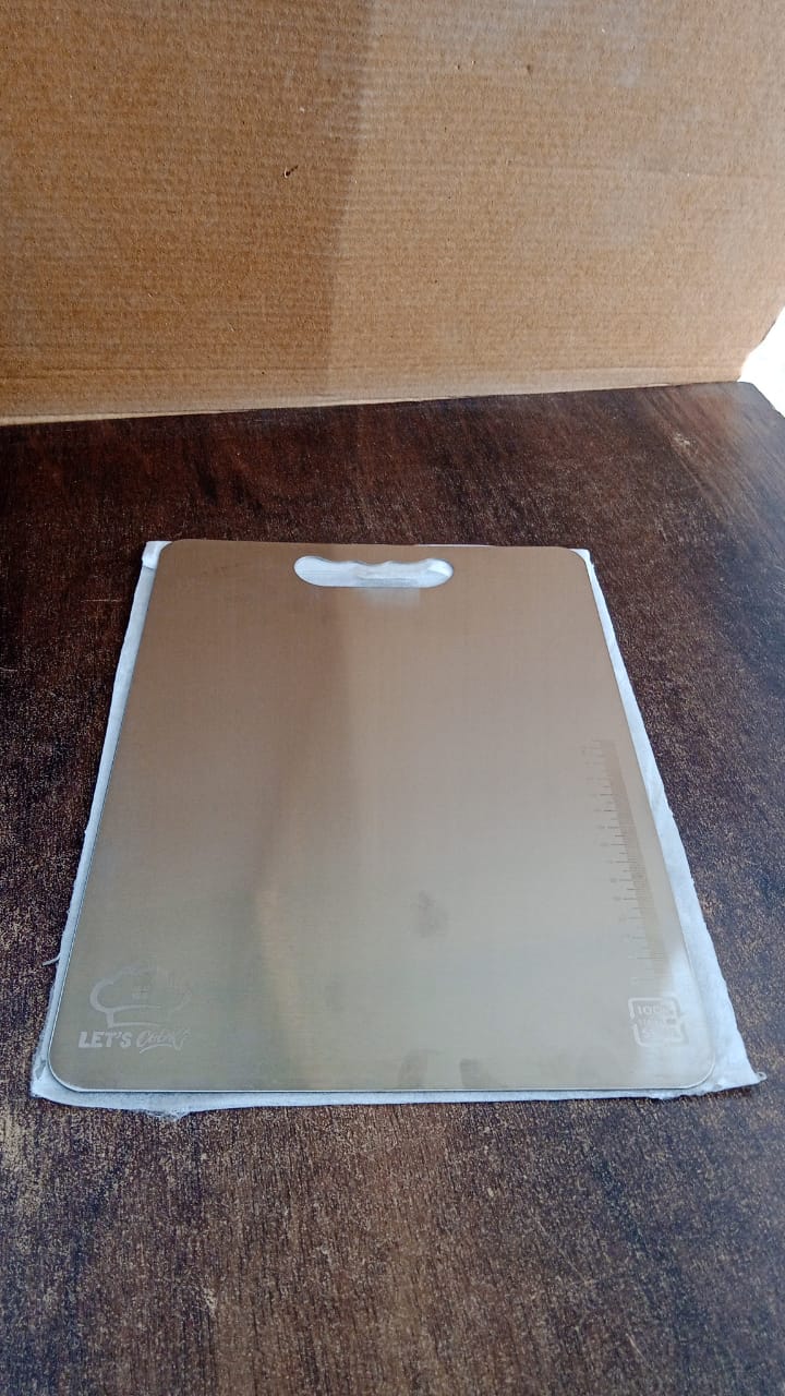 Premium Stainless Steel Cutting Board 229mm x 330mm (1 Pc) Signature Kart