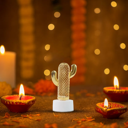 Decorative Cactus Shaped Flameless LED Candles (12 Pc) signaturekarts