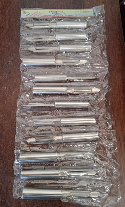 Stainless Steel Peeler Set – Multi-Purpose Handle for Peeling & Shredding(12 Pc) signaturekarts